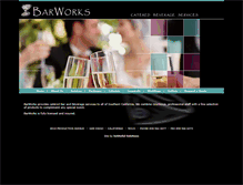 Tablet Screenshot of barworkscatering.com